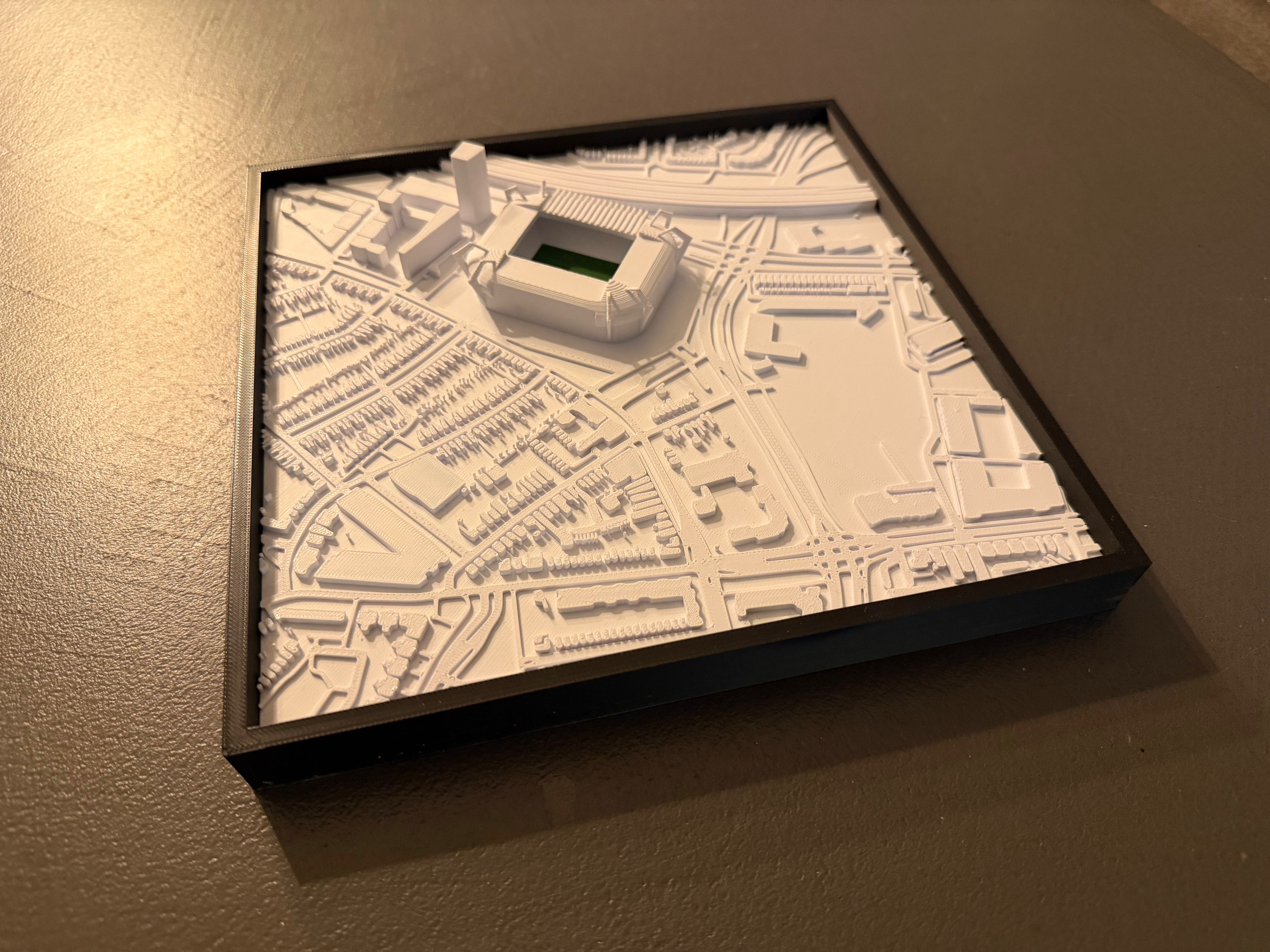 3D afbeelding van Eindhoven en het Phillipsstadion