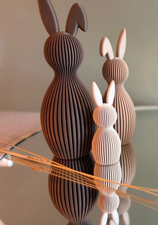 Paasdecoratie – Set verschillende Design Hazen